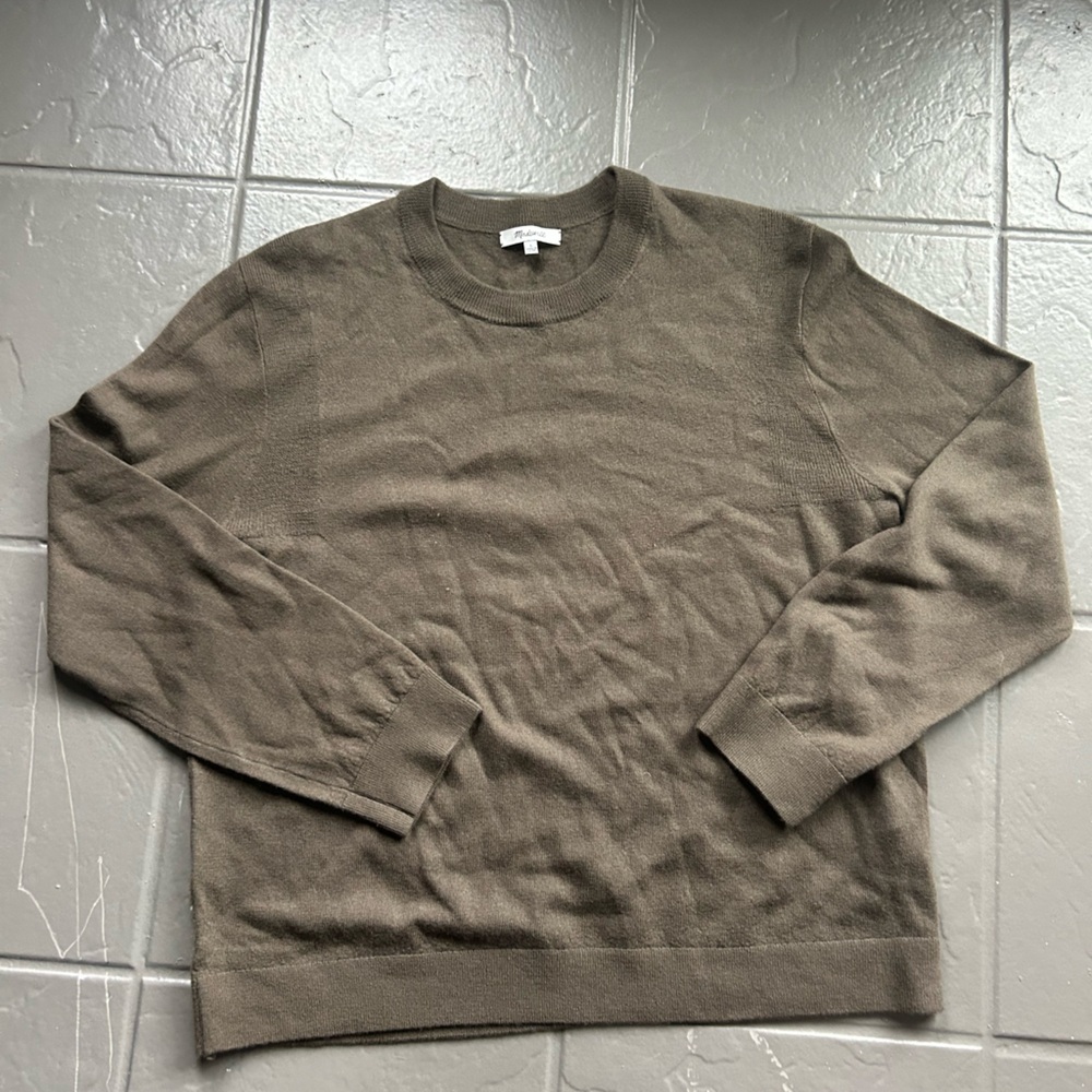 Madewell Men's Taupe Crewneck Sweater